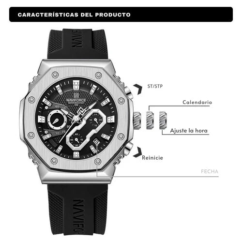 Naviforce Precision Elegance - La Fuerza del Estilo en tu Muñeca